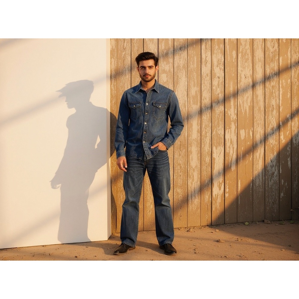 Cinch Mens Dark Wash Straight Leg Denim Jeans Classic Western Cowboy Style